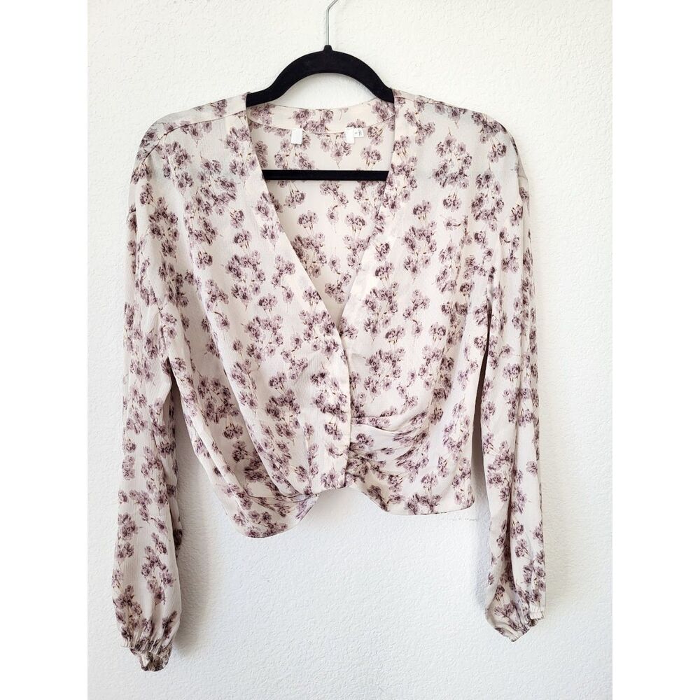 ASTR Floral Wrap Blouse – Size S